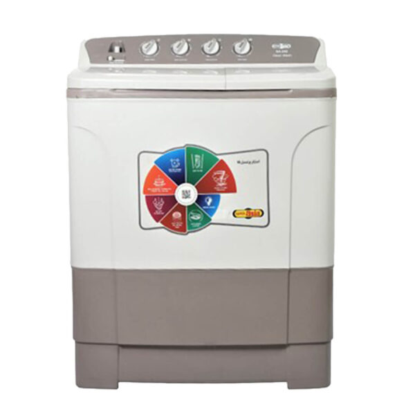Super Asia Clean Wash (SA-242) Semi-Automatic Washing Machine – 8 Kg – SA-242 – White (Brand Warranty) - Image 1