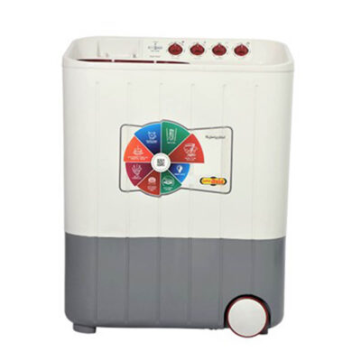 Super Asia Super style (SA-244) – Semi Automatic Twin Tub Washing Machine – 8 Kg – White & Grey