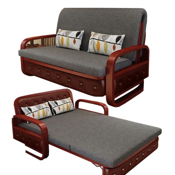 WOODZ High Quality Pull Out Sofa Bed With Armchair -Three Seats Couch -Convertible Sofa Cum Bed - Image 1