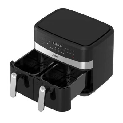 Philips Dual Air Fryer HD9770 Dual Bucket 9 LITERS Power 1800 W Dual Cook