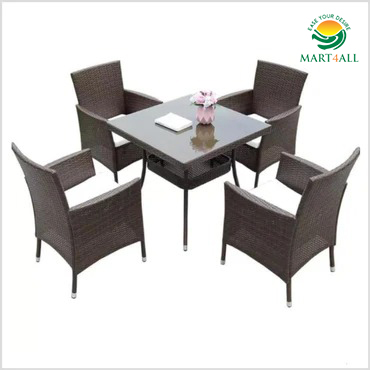 WOODZ Rattan Garden Rooftop Outdoor waterproof Chair set