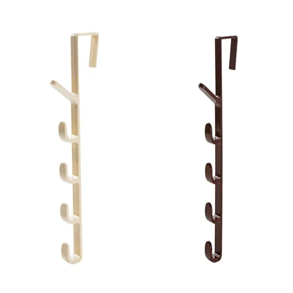 Over The Door Organizer Hanger Rack Coats Caps Clothes Holde - Image 1