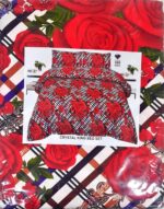 CRYSTAL Printed Bed Sheet – Cotton – Double – King Size – 92″×92″