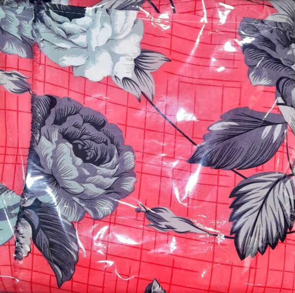 SALONIKA FABRICS Printed Bed Sheet – Cotton – Double – King Size – 92″×92″ - Image 2