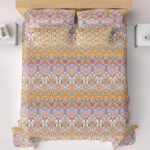 Dynasty Printed Bed Sheet – Cotton – Double – King Size – 94″×98″ - Image 3