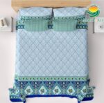 Salonika Printed Bed Sheet – Cotton – Double – King Size – 94″×97″ - Image 2