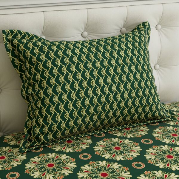 Salonika Printed Bed Sheet – Cotton – Double – King Size – 94″×97″ - Image 7