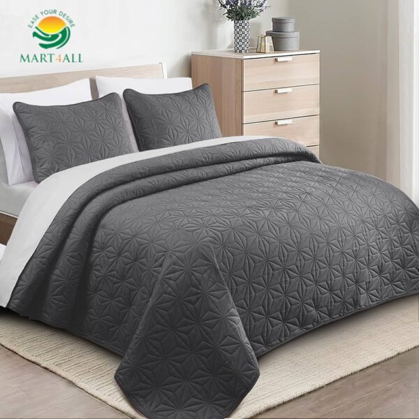 Diamond Luxury Bed Cover - Bed Spread - 3 Pcs Bed Spread Set - Image 1