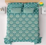 Salonika Printed Bed Sheet – Cotton – Double – King Size – 94″×97″ - Image 2